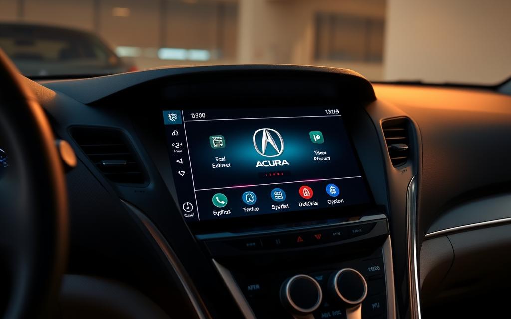 Acura MDX infotainment system